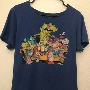 Fun 90's throwback Nicktoons shirt